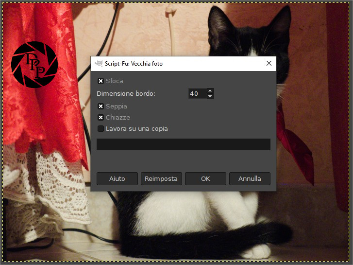 Script-Fu Vecchia foto